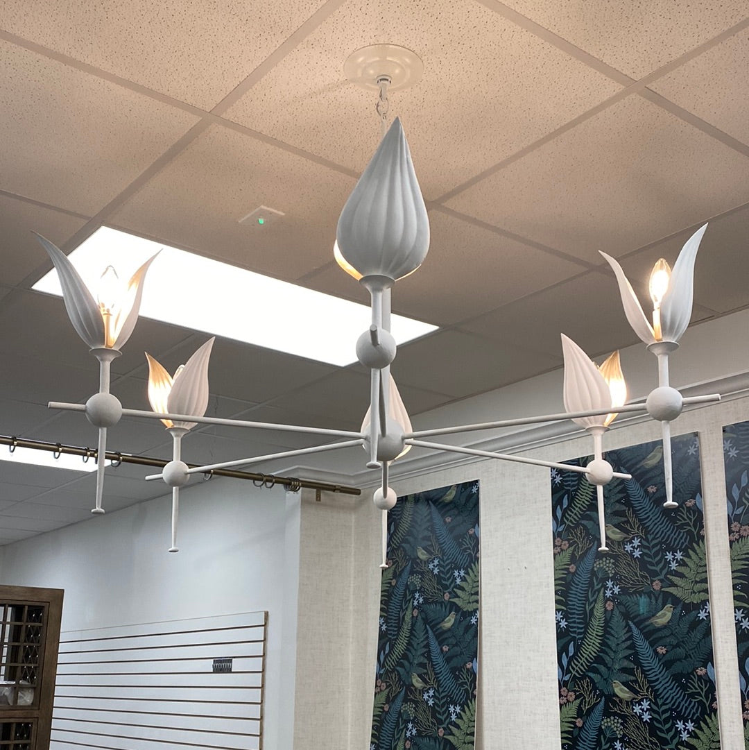 Currey and Company Peace Lily Chandelier