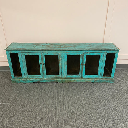 Vintage Distressed Wood Cabinet