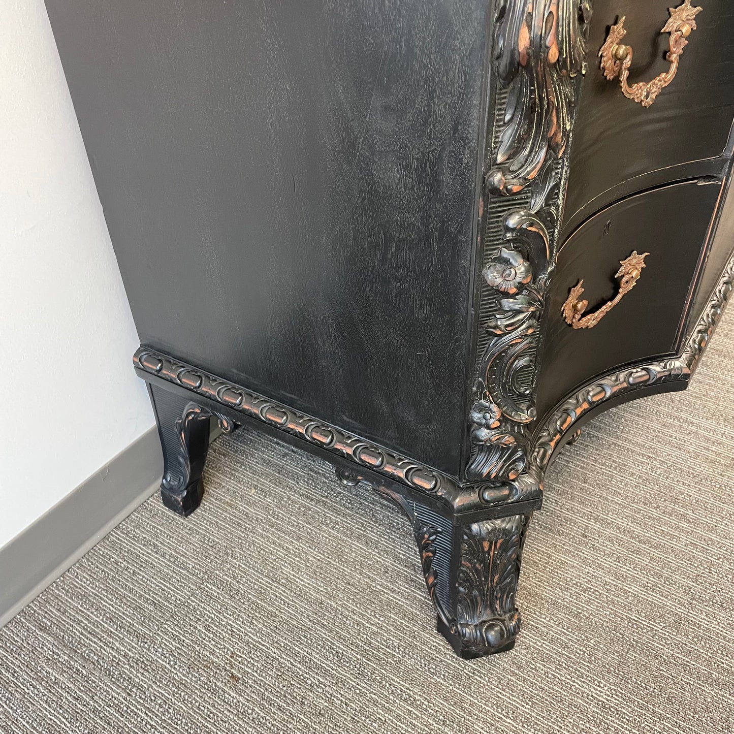 Antique Rubbed Black Buffet