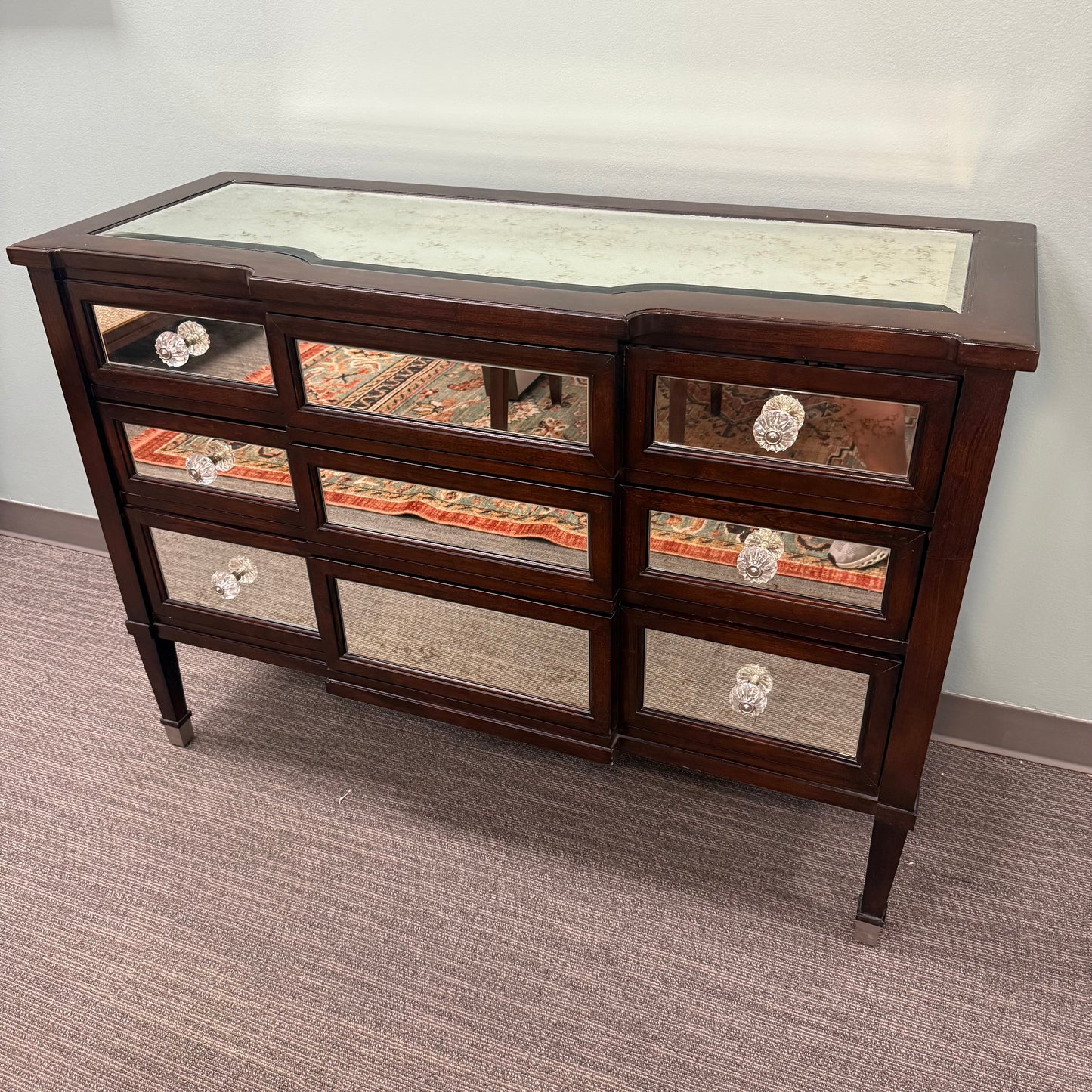 Bassett Wood + Mirror Sideboard
