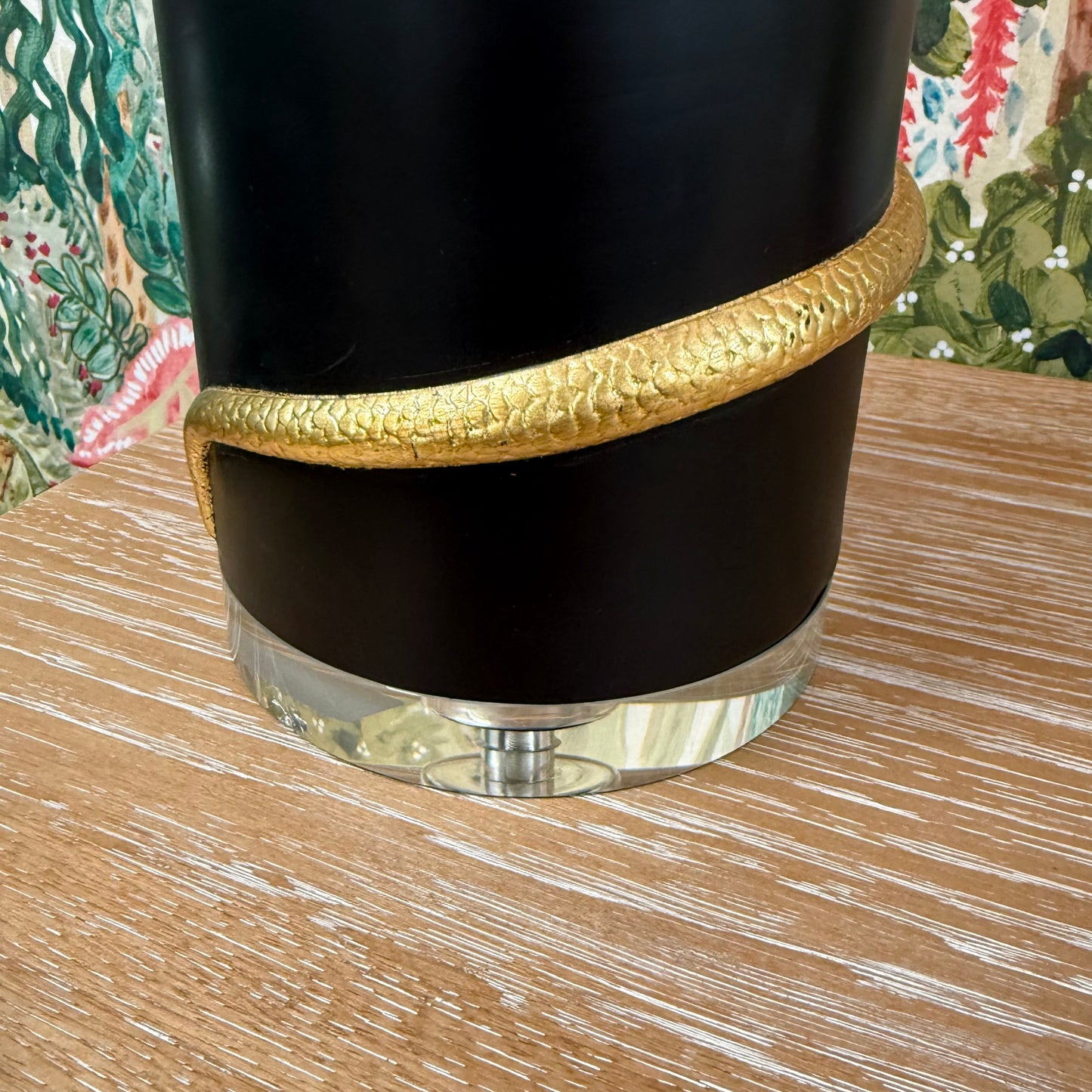 Wildwood Home Black + Gold Snake Lamp