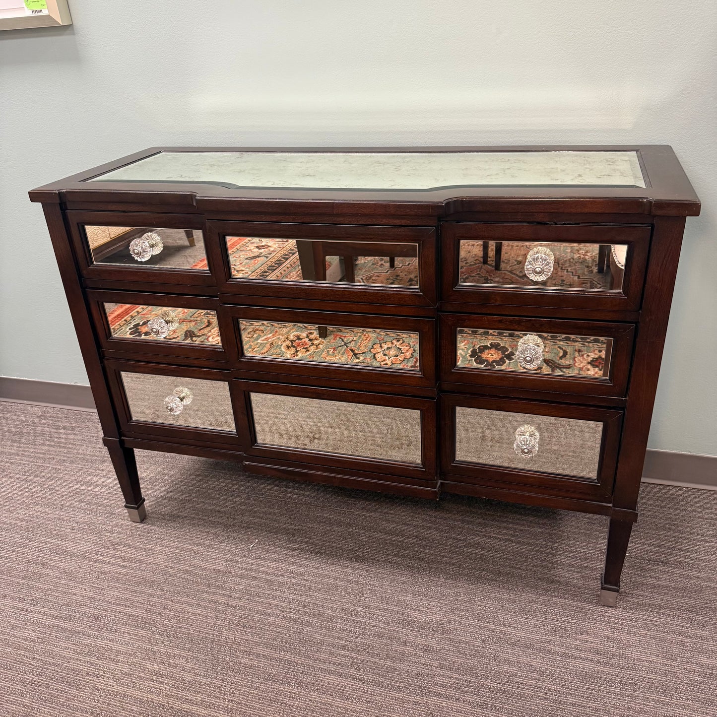 Bassett Wood + Mirror Sideboard