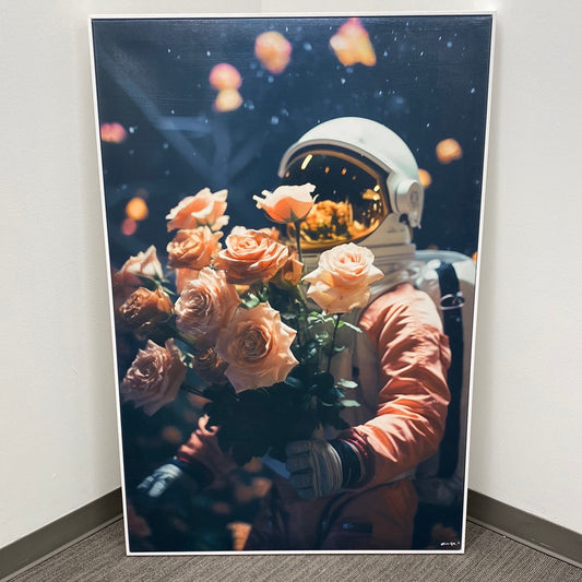 Astronauts in Roses by Oliver Gal