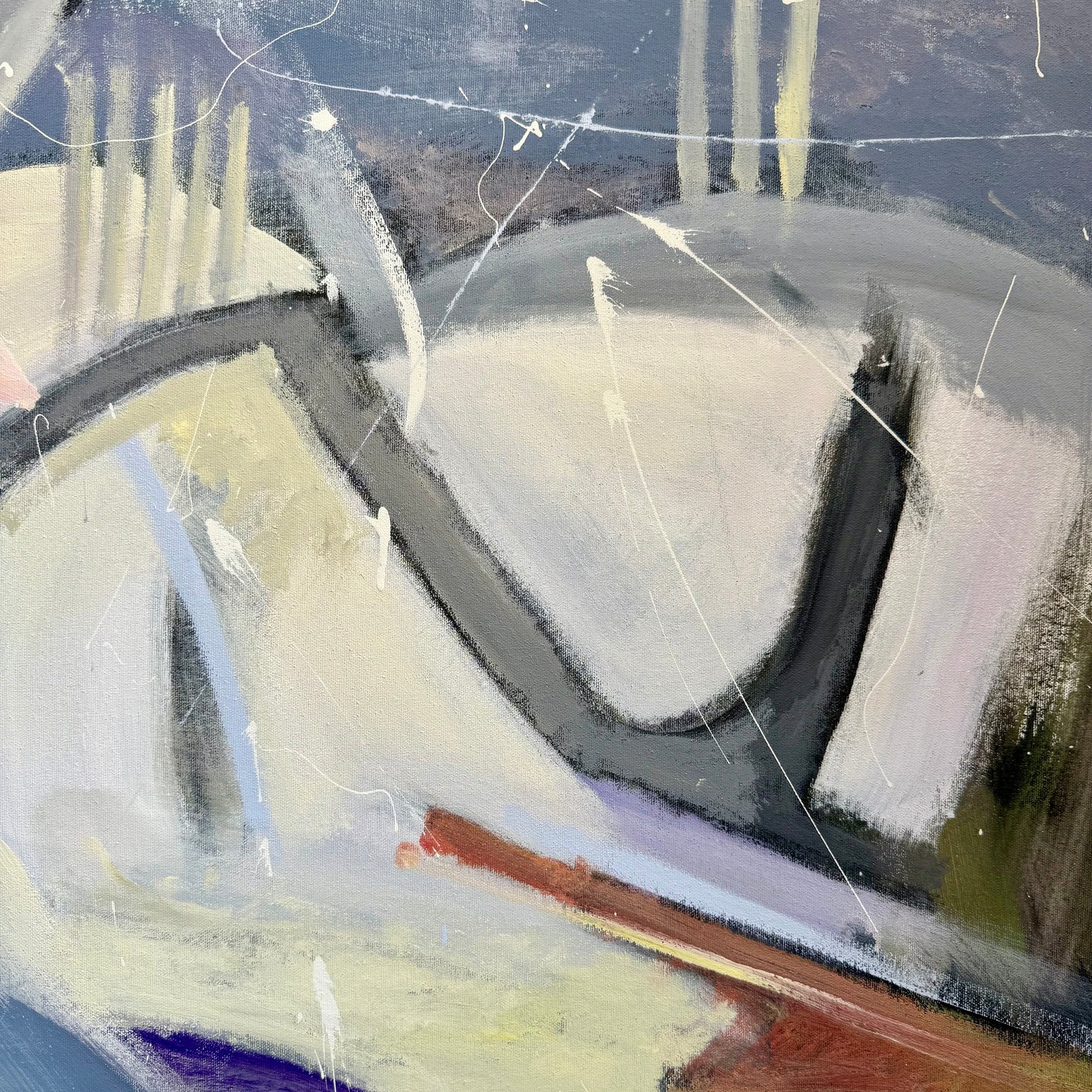 Framed Original Abstract Art by Burch