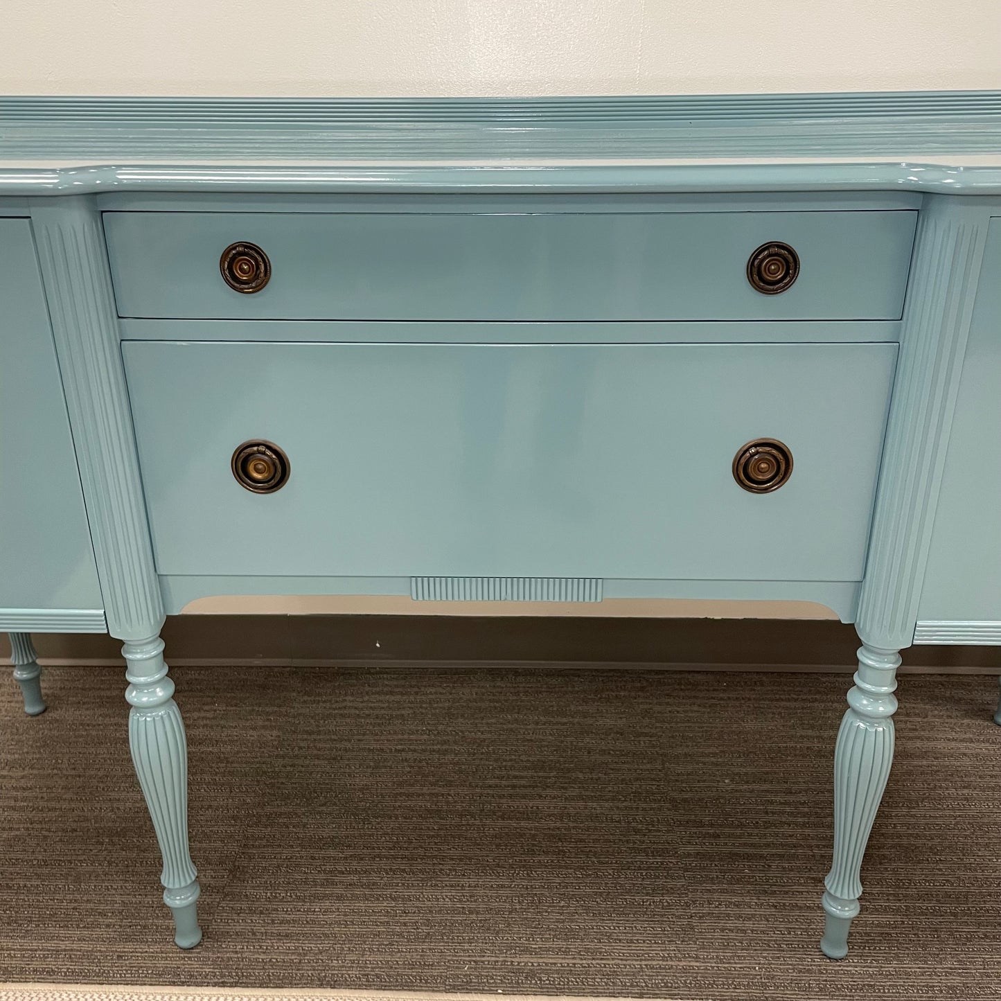 Teal Lacquered Buffet