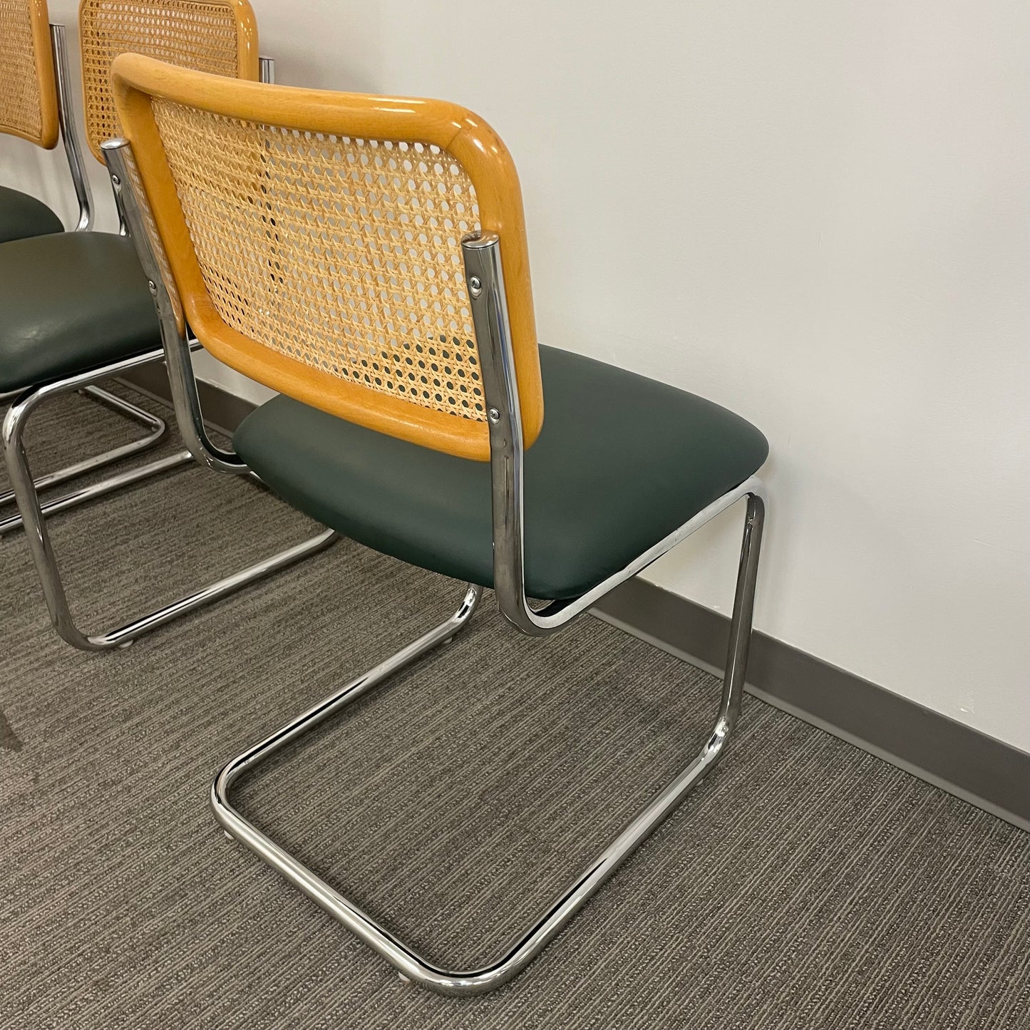 Mid Century Modern Cane & Metal Chairs