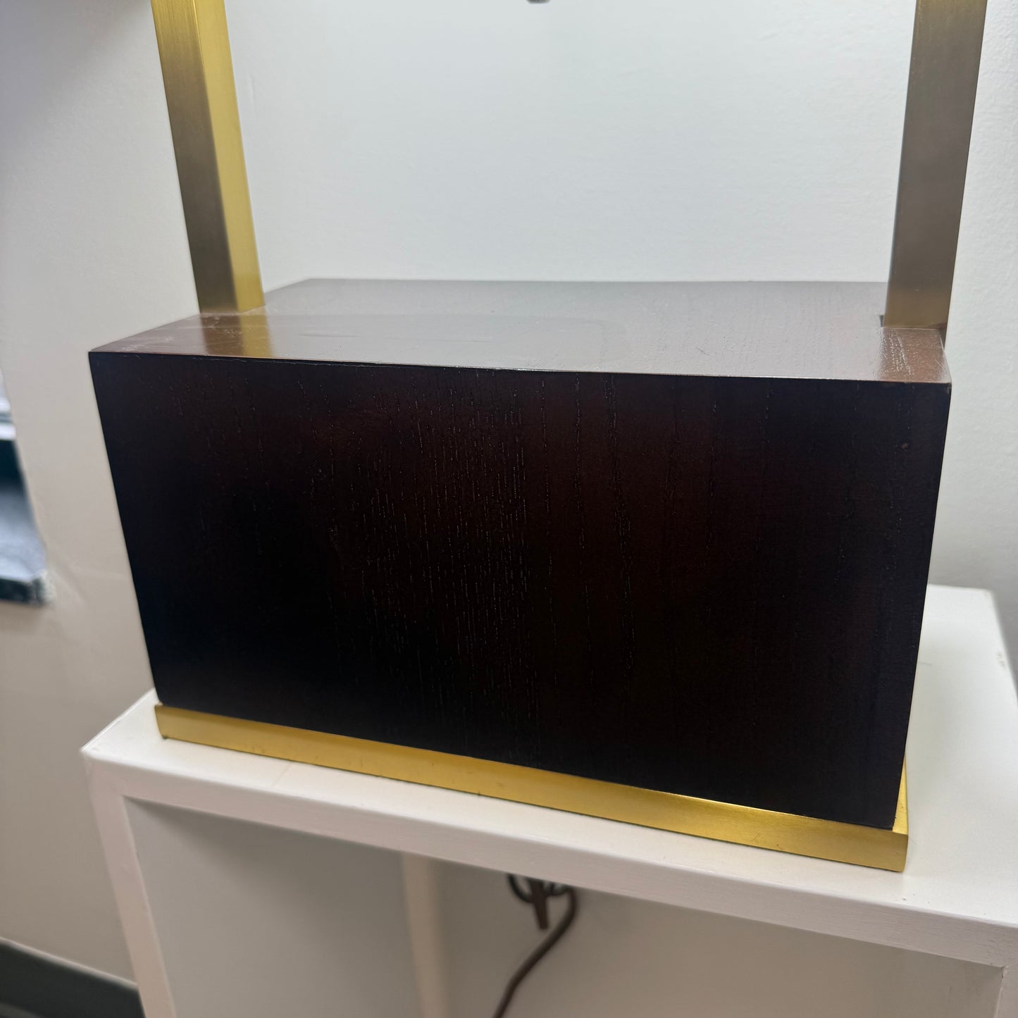 Wildwood "Hayes" Walnut + Brass Table Lamp