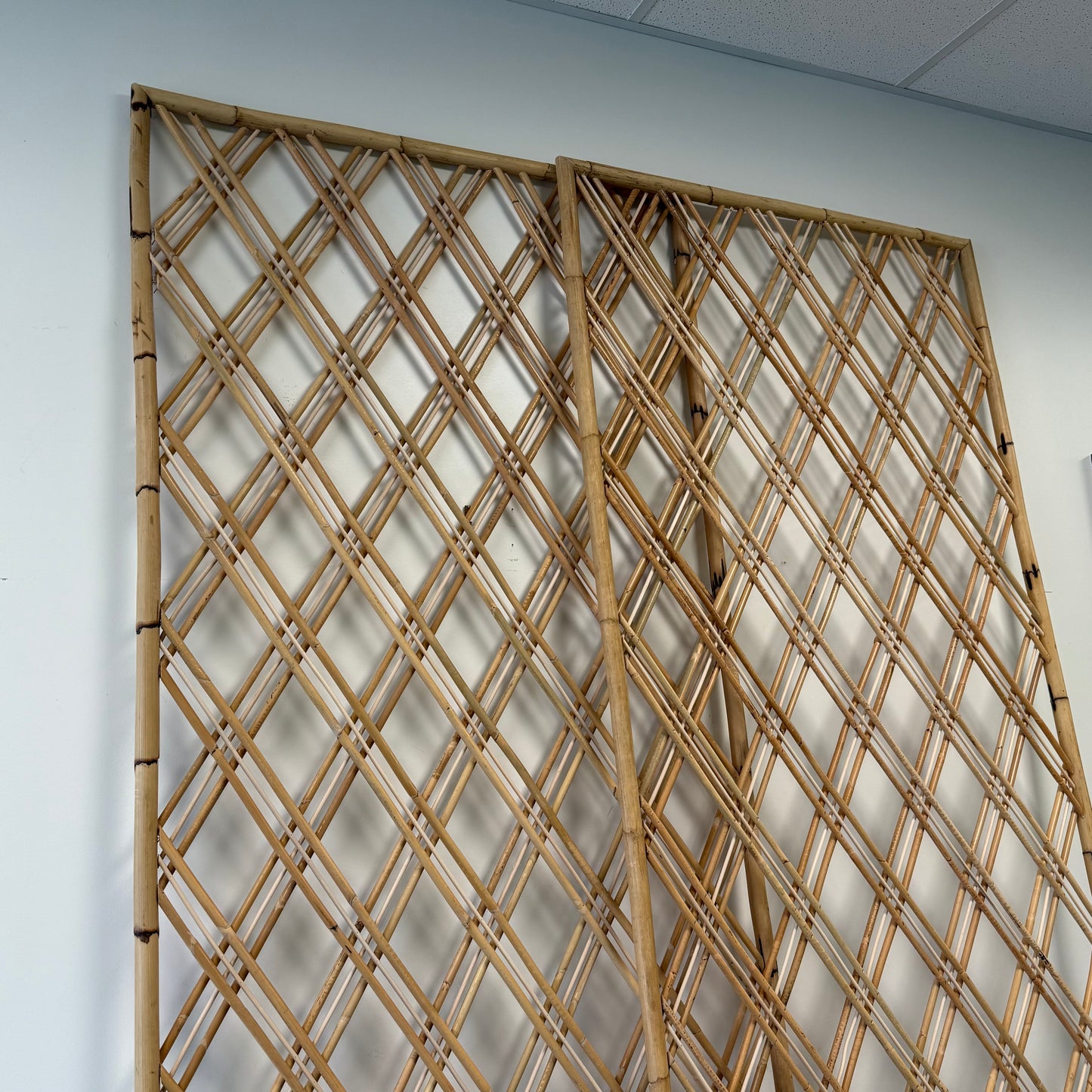 Custom Rattan Panel by Fuller Architectural