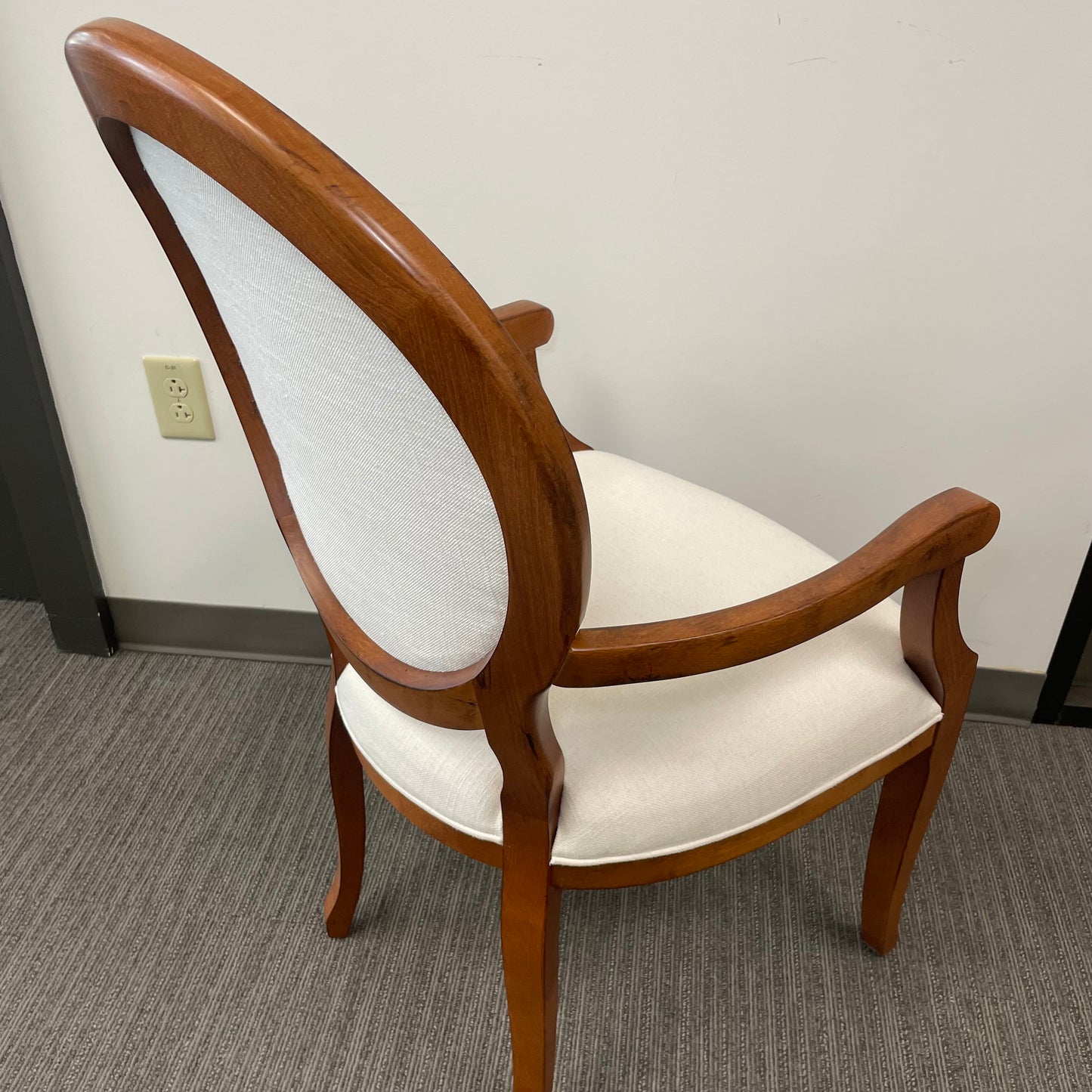 Cream Linen Armchair