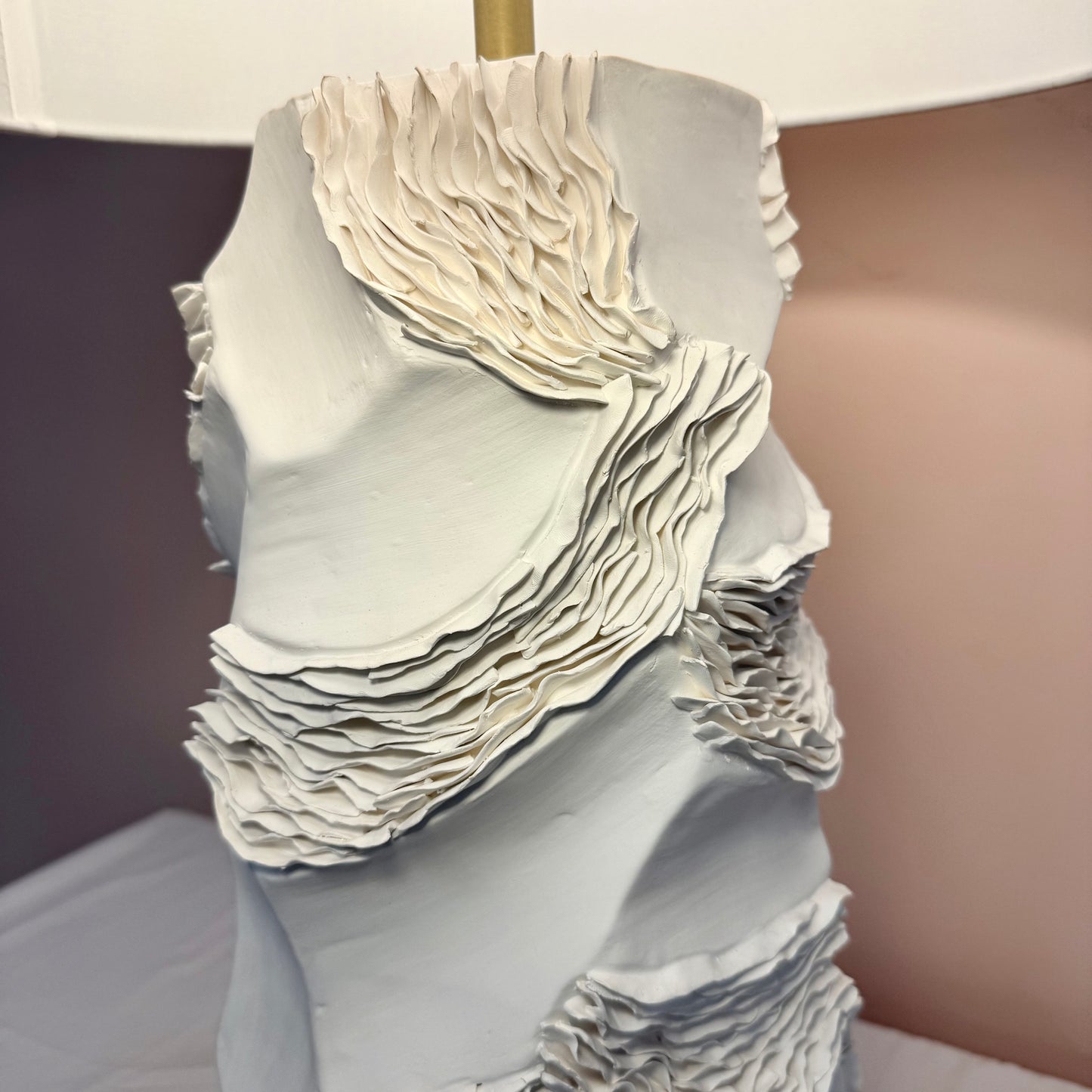 Chelsea House Ripple Ceramic Table Lamp
