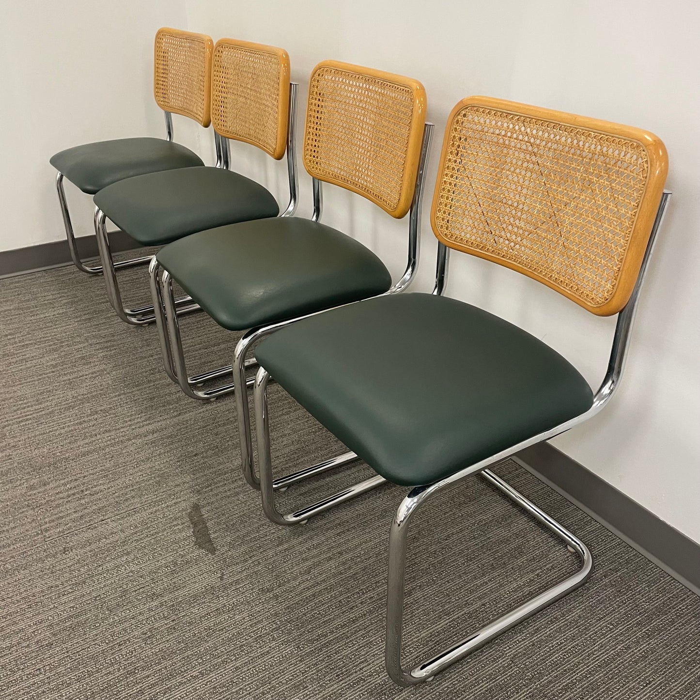 Mid Century Modern Cane & Metal Chairs