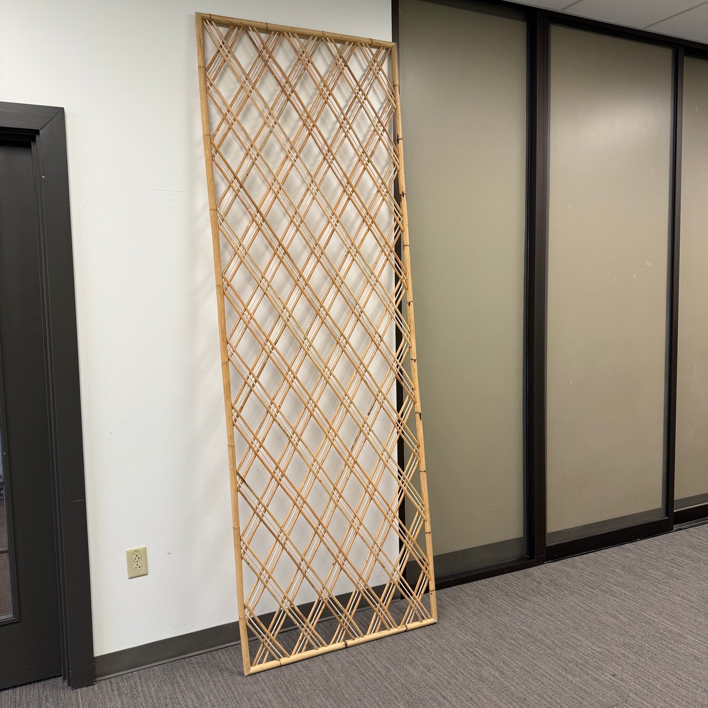 Custom Rattan Panel by Fuller Architectural