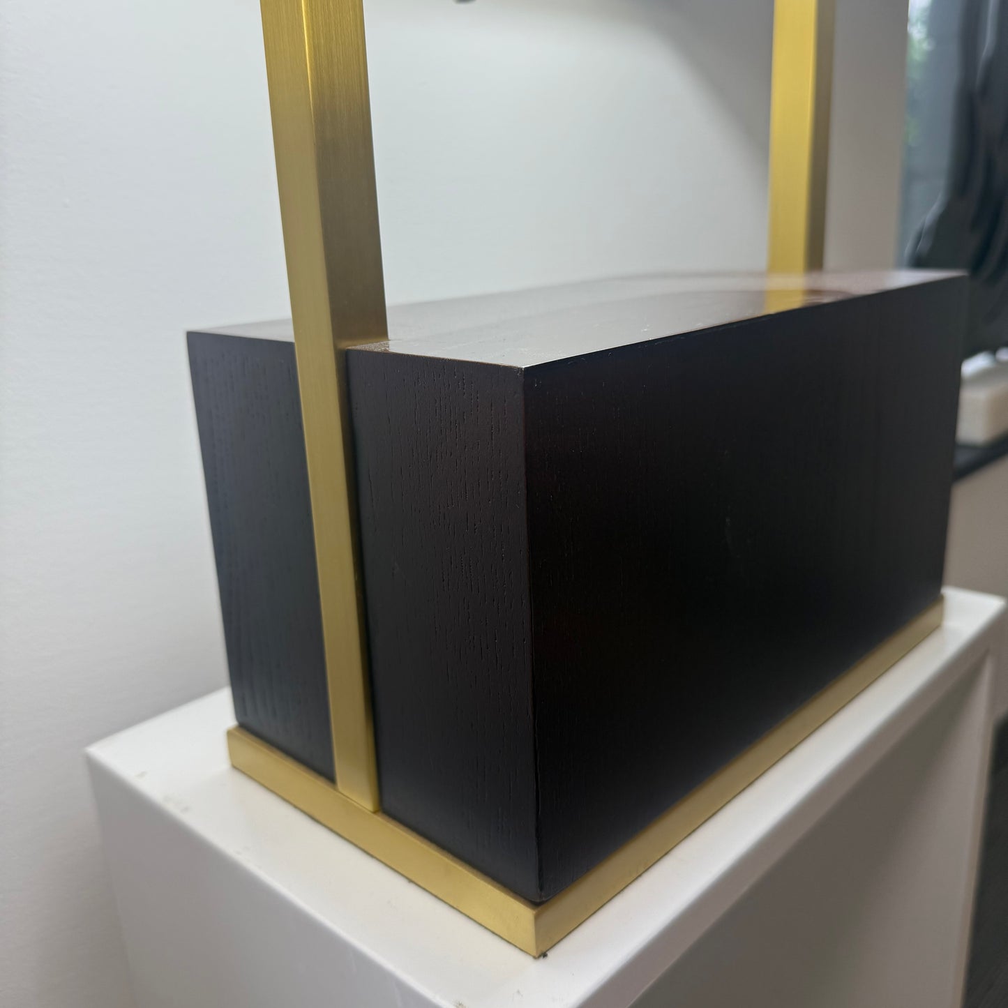 Wildwood "Hayes" Walnut + Brass Table Lamp