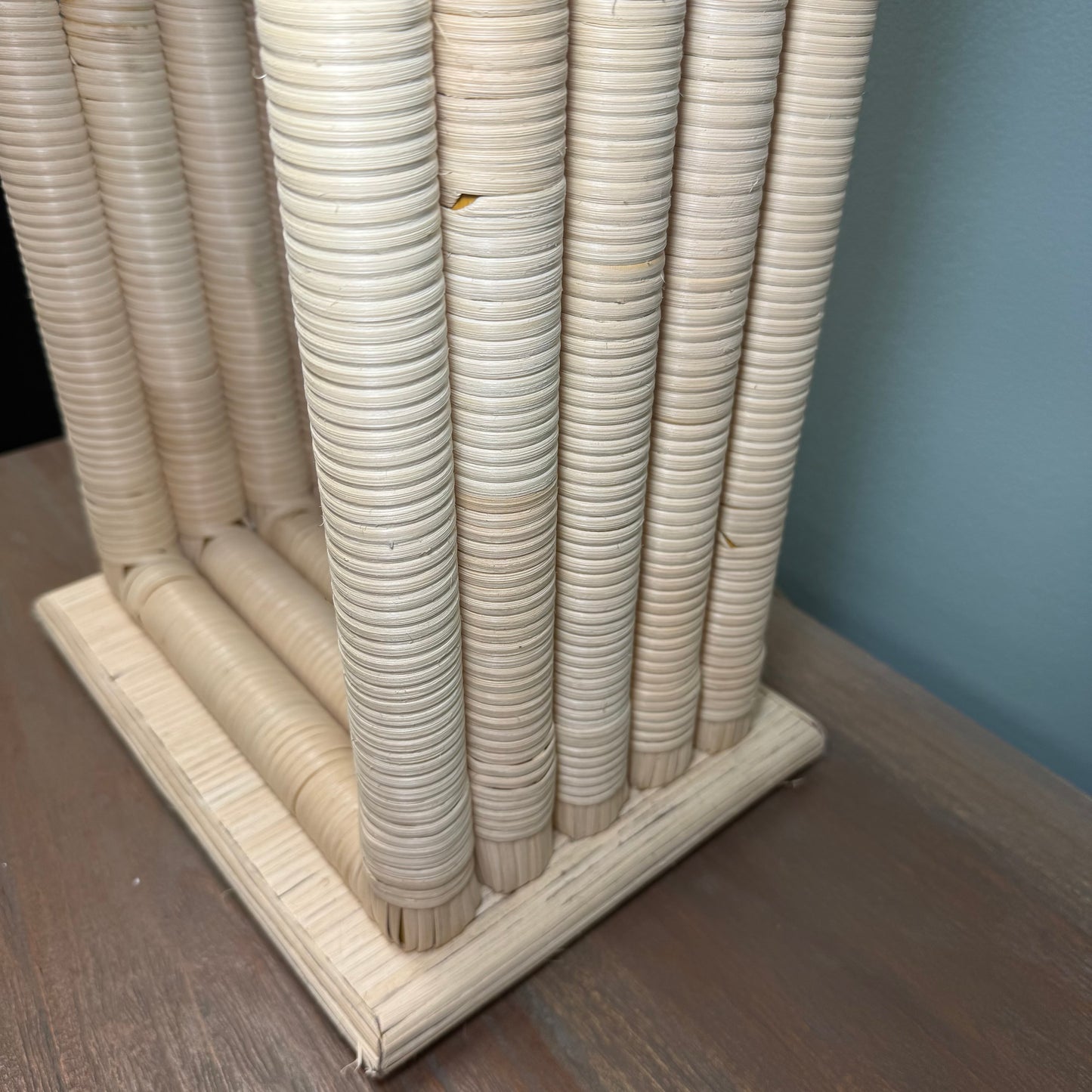 Wildwood Home Rattan Globe Table Lamp