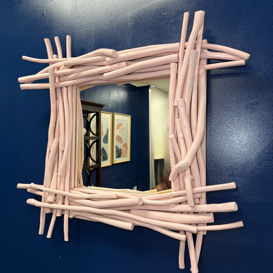 Blush Driftwood Mirror