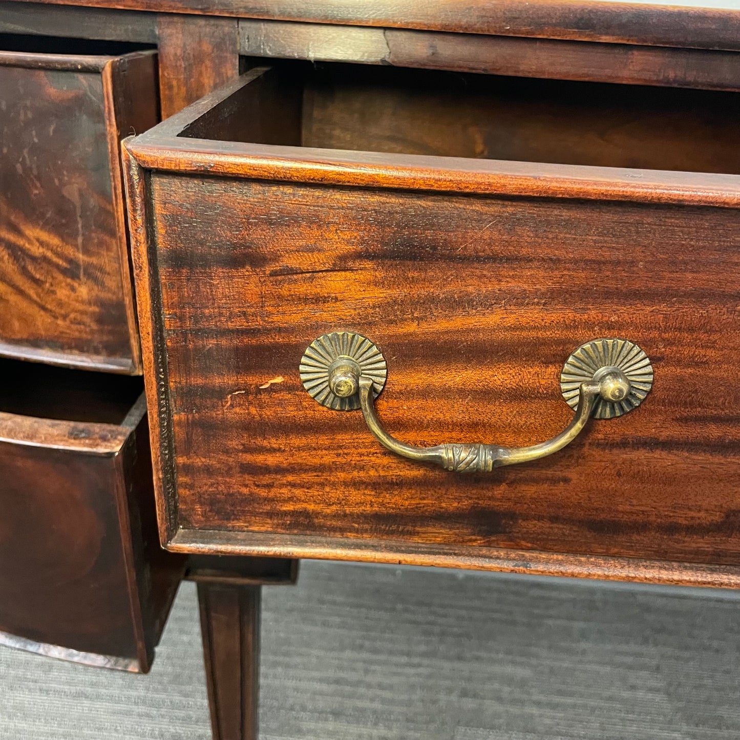 Antique Mahogany Bowfront Sideboard