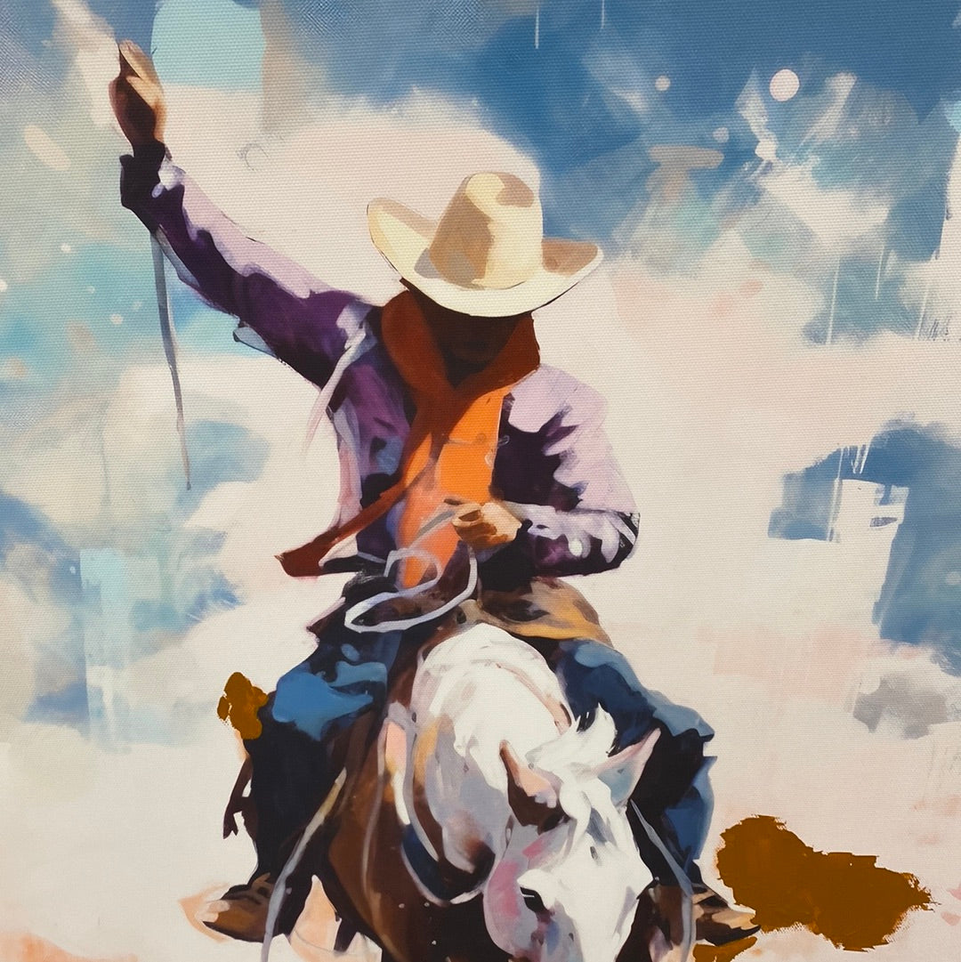 Blue Sky Cowboy by Oliver Gal