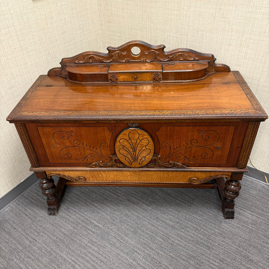 Antique Roos Jacobean Revival Cedar Chest