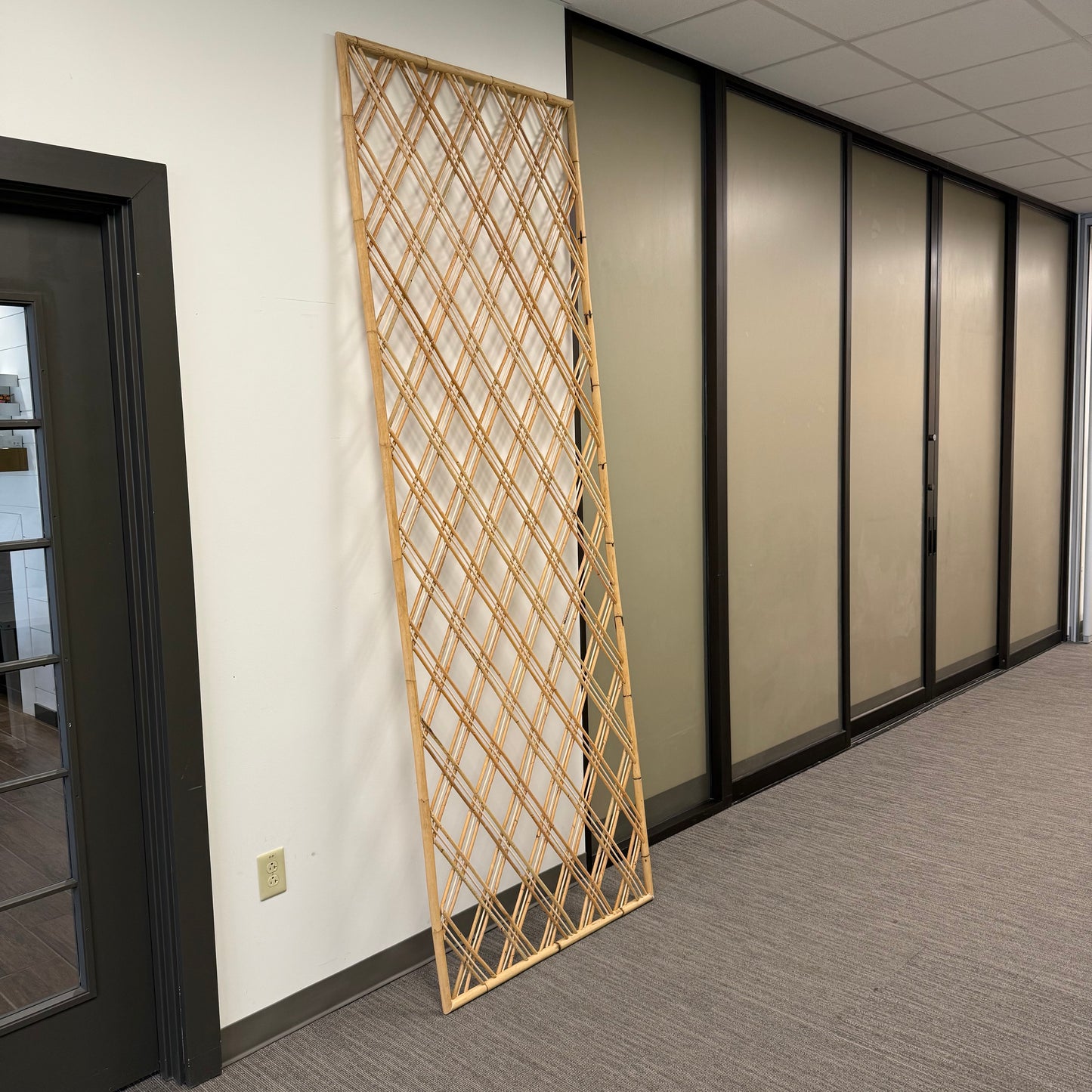 Custom Rattan Panel by Fuller Architectural