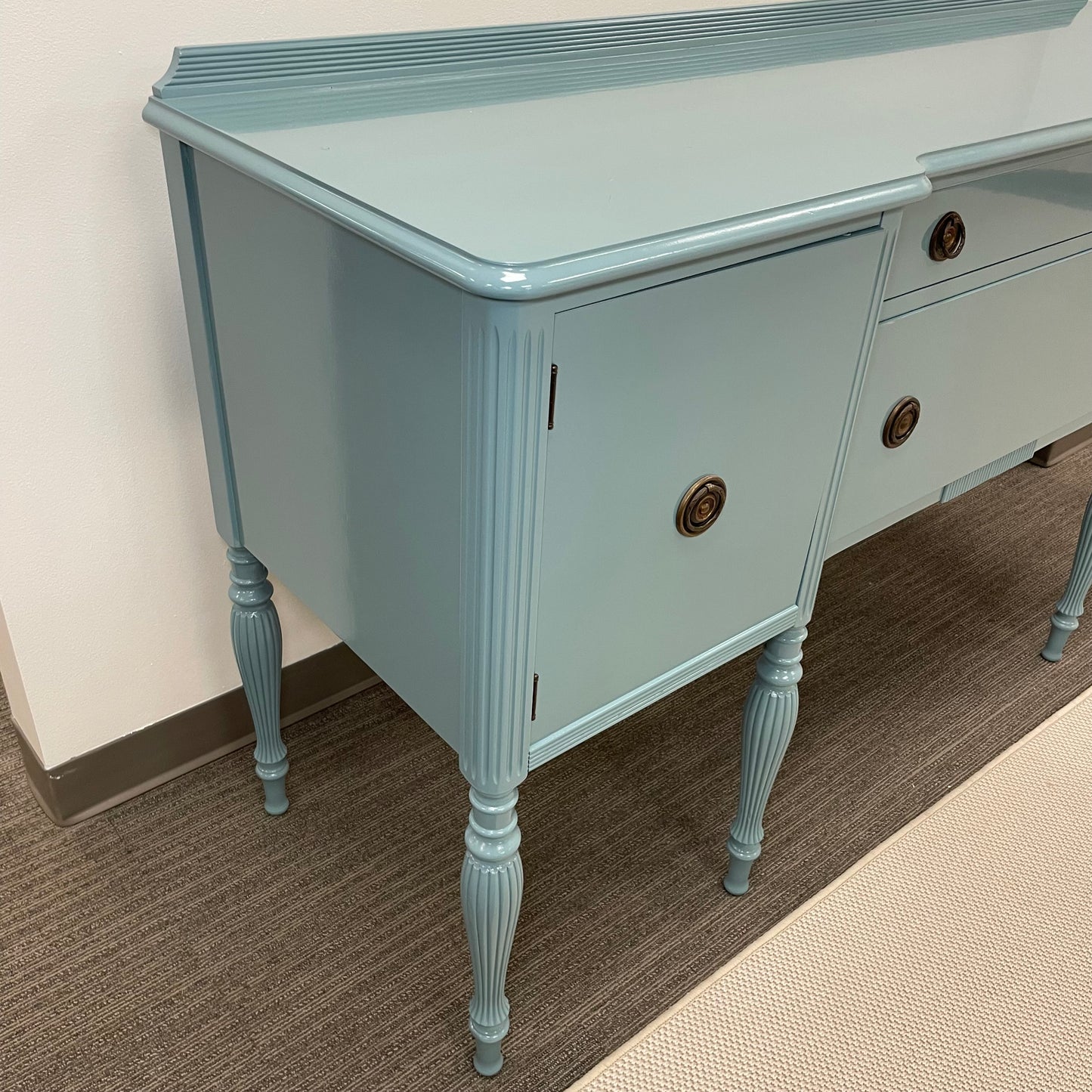 Teal Lacquered Buffet