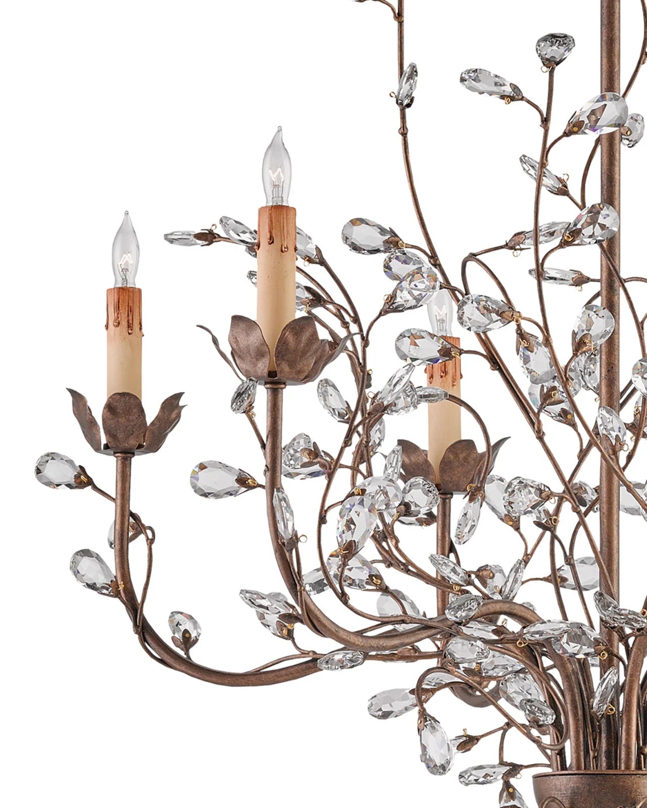 Currey & Co. Crystal Bud Chandelier