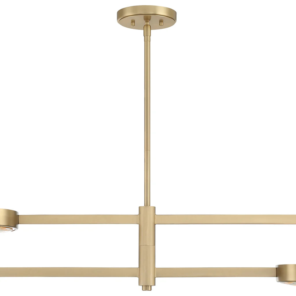 Crystorama Orson Modern Brush Gold Chandelier